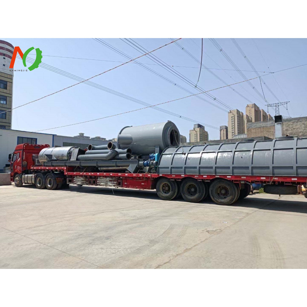 Fully Continuous Olive Wood Charcoal Making Machine Wood Chips Wooden Branches Carbonization Furnace