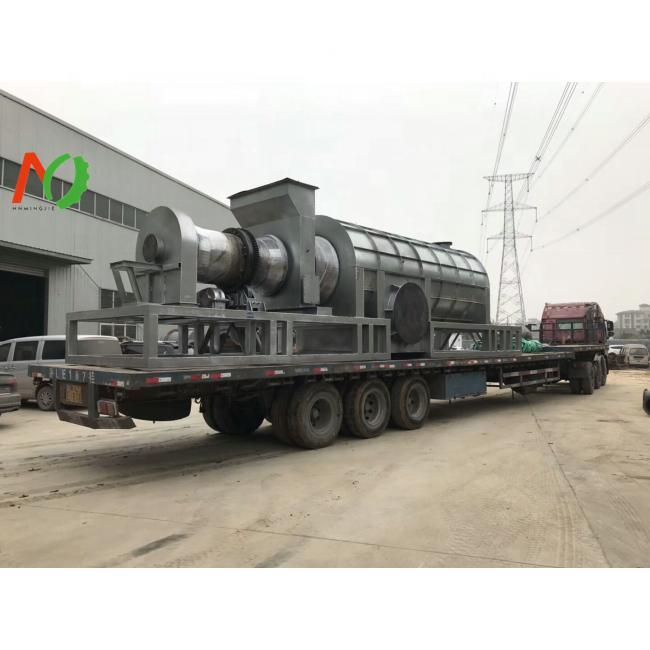 biochar pyrolysis machine make charcoal from waste with 304 stainless steel material for high temperature heating