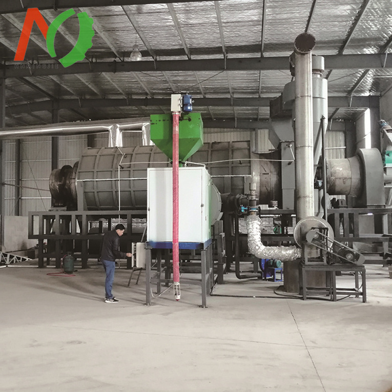 Rice Husk Biochar Woody Waste Biomass Pyrolysis Biochar Carbonization Machine