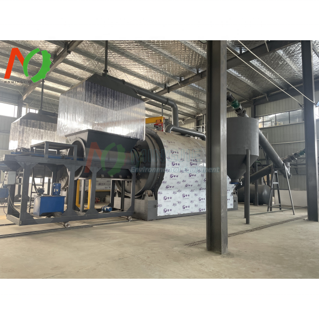 rice husk activated carbon furnaces charcoal kiln horizontal carbonization furnace