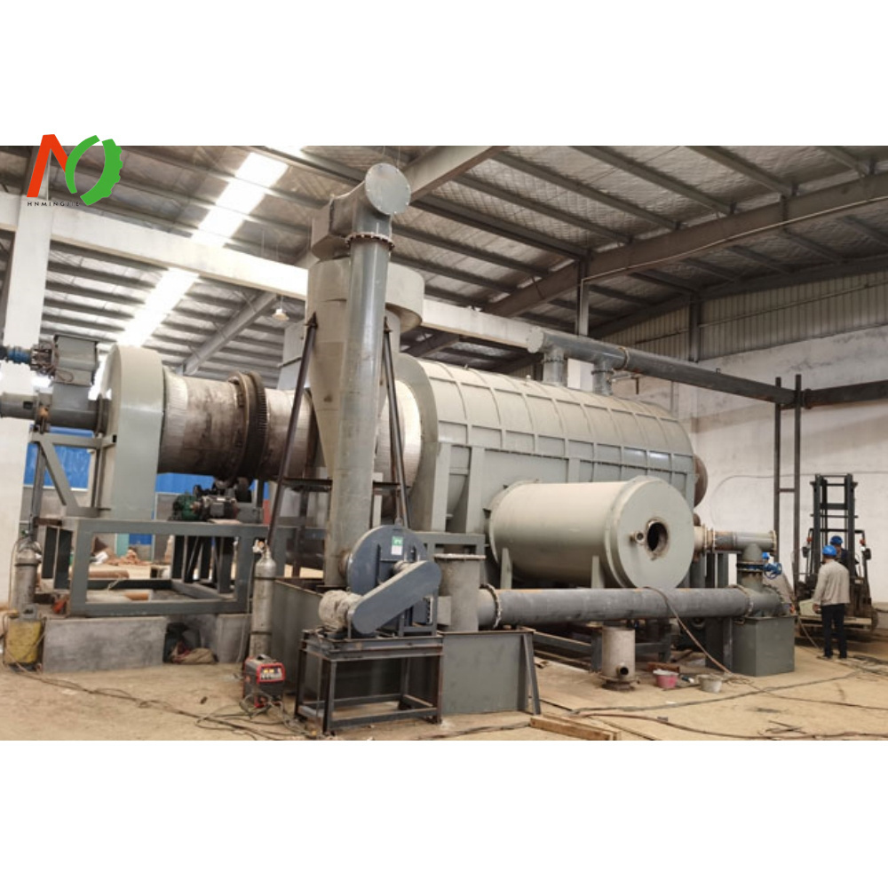 Continuous Almond Shell Nutshell Charcoal Making Machine Biomass Carbonization Furnace Factory Direct