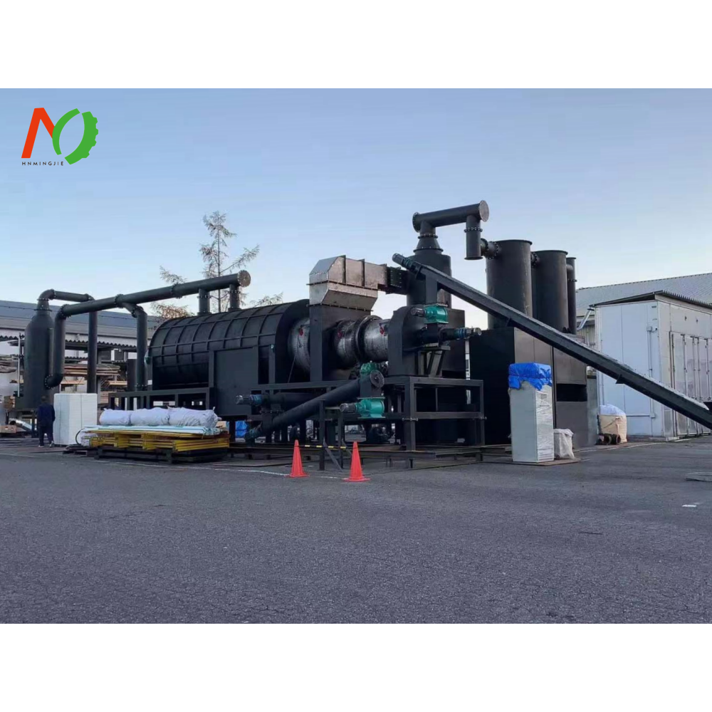 Mingjie Group Hot Sale Rice Hull Charcoal Making Machine Rice Husk Carbonization Furnace to Charcoal