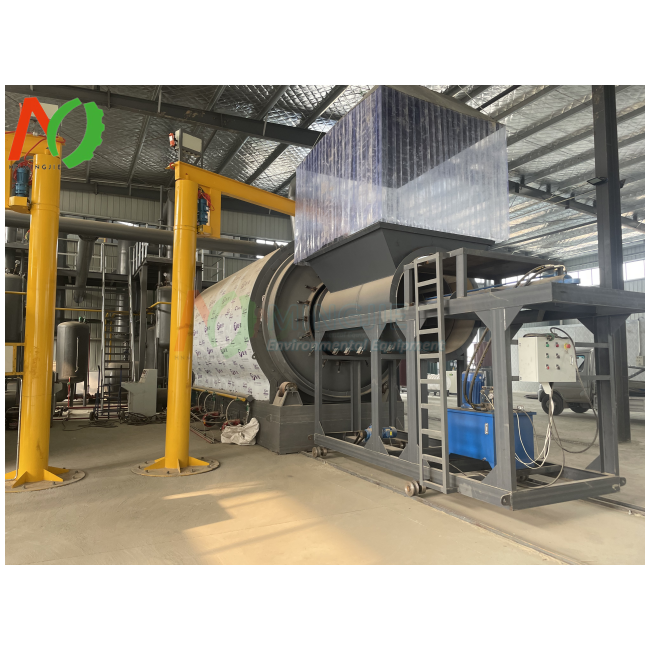 Pyrolysis Plant To Process Waste Tire/Plastic/Rubber To Fuel Oil Machine