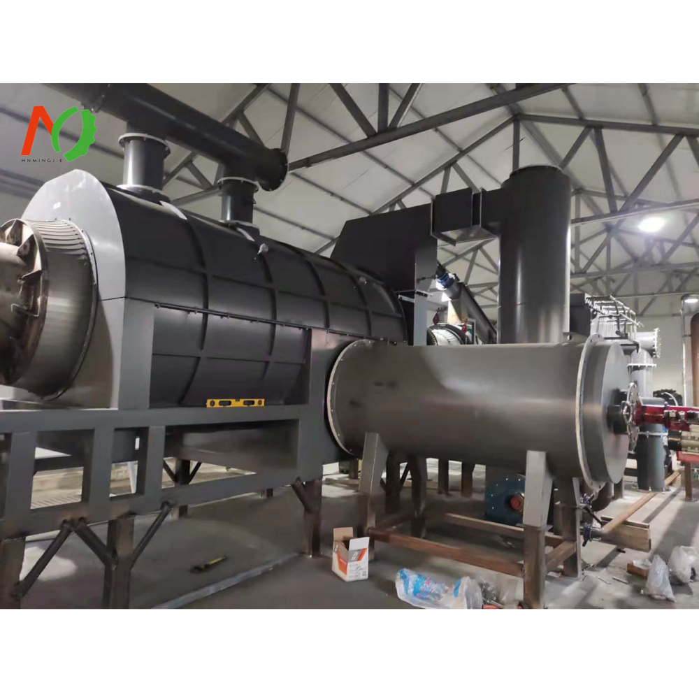 Continuous Almond Shell Nutshell Charcoal Making Machine Biomass Carbonization Furnace Factory Direct