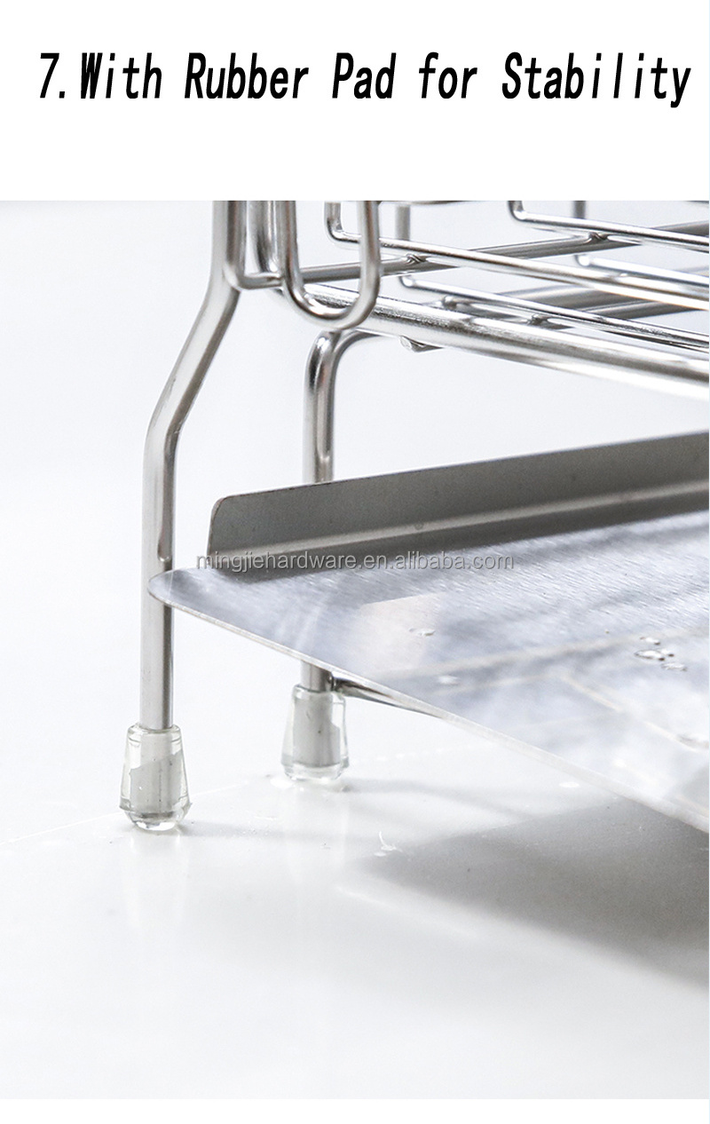 Factory Metal Black Stainless Steel Kitchen Sink With Drainer  Easy  Install Draining Rack