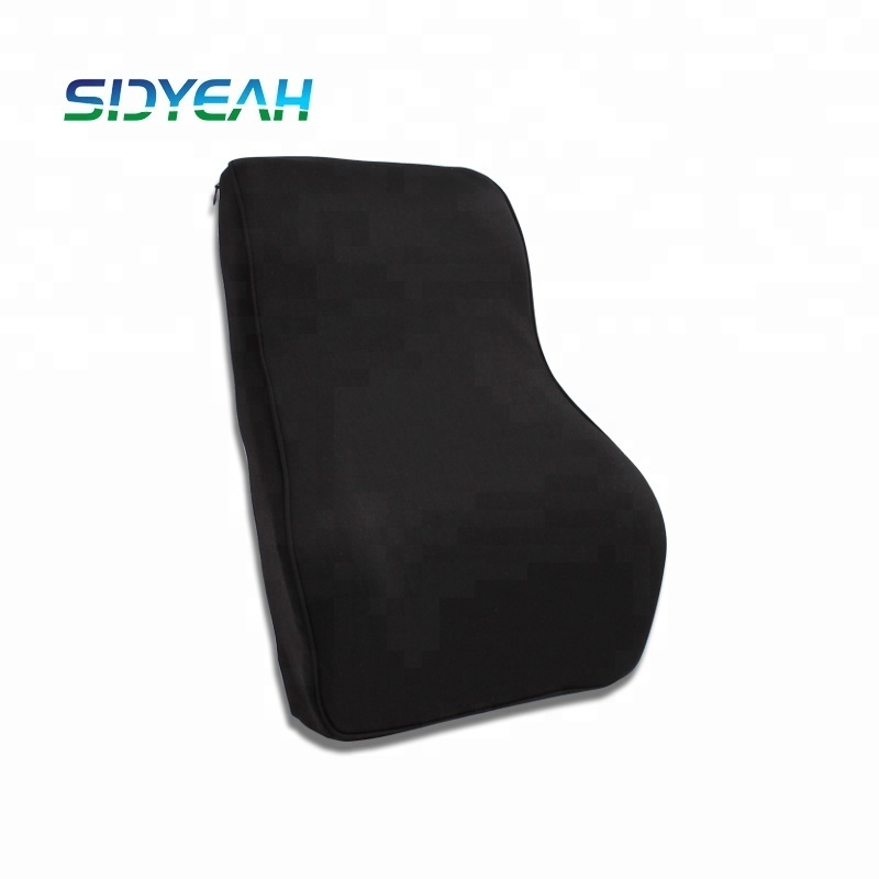 Supply all kinds of adult car seat cushion memory foam filling black color, bamboo fiber for back Magic Pillow