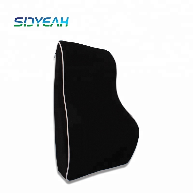 Supply all kinds of adult car seat cushion memory foam filling black color, bamboo fiber for back Magic Pillow