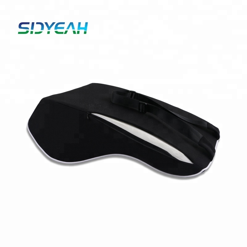 Supply all kinds of adult car seat cushion memory foam filling black color, bamboo fiber for back Magic Pillow