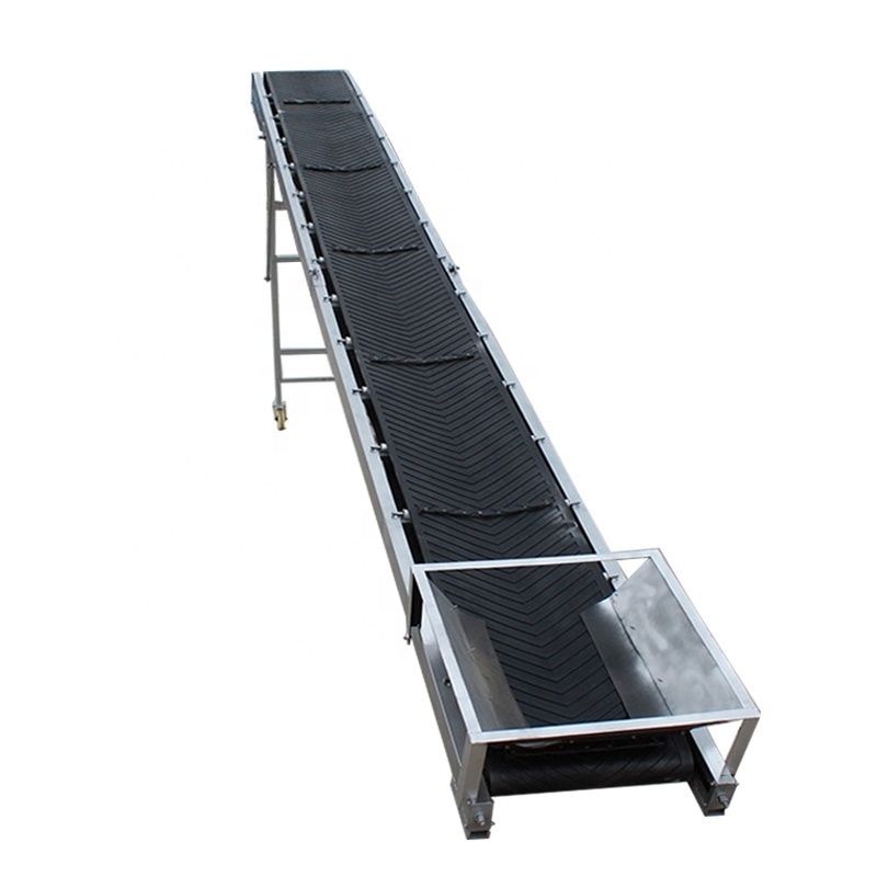 Hot selling truck loading and unloading belt conveyor PVC belt conveyor with hopper