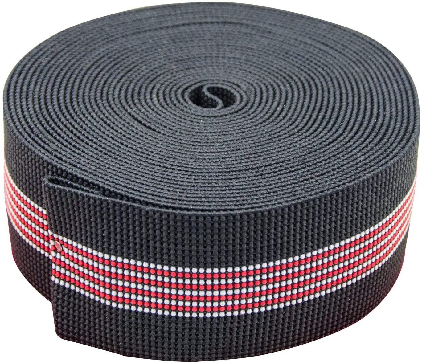 Custom 50mm 3inch Wide High Strength Elastic Sofa Band Elastic Webbing For Sofa