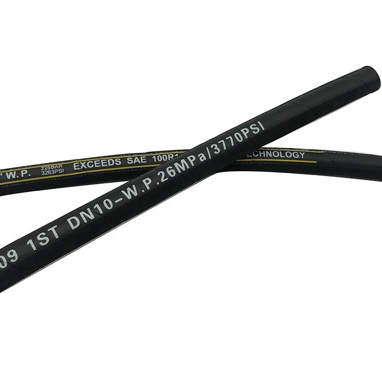 SAE 100 R1 EN853 1SN 5/16inch specifications high pressure steel wire braided hydraulic oil rubber hose