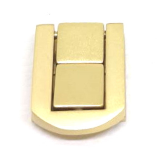 Experienced Hong Kong Small Shiny Gold Zinc Alloy Metal Clasp for Wooden Box Lock