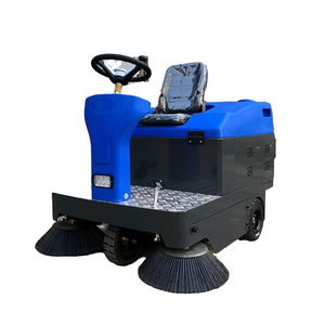 Magnetic Sweeper Ride on Sweeper Truck  Four-wheel Garbage Cleaning Electric Double Fan Road Sweeper