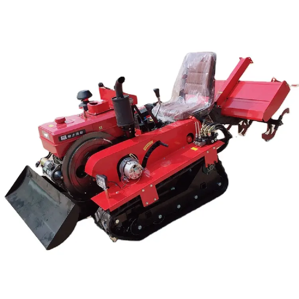 Farm Crawler Rotary Tractor Tiller Trailed Rotary Cultivator for Sale