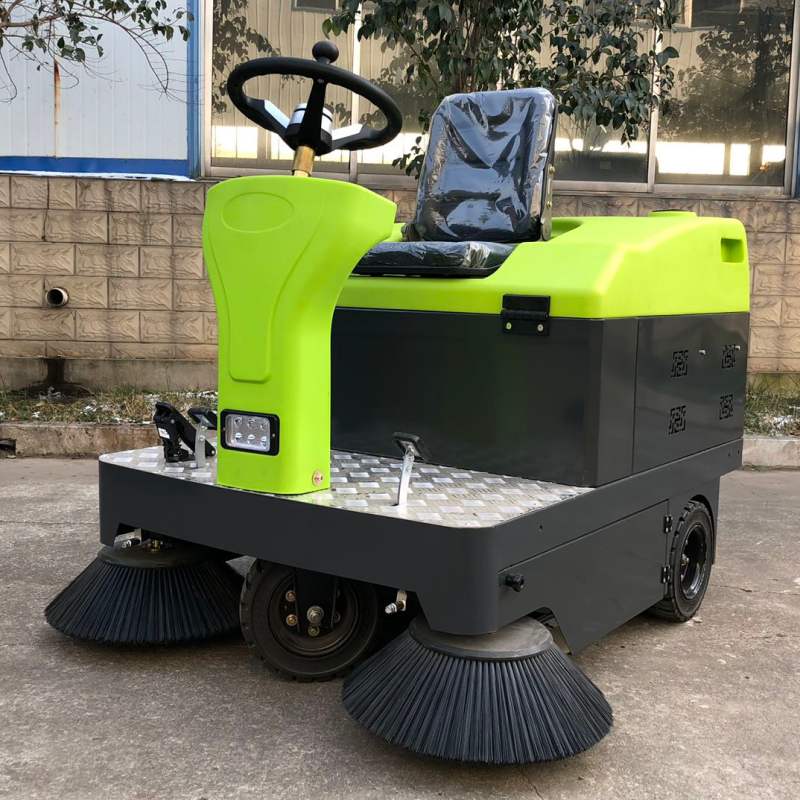 Magnetic Sweeper Ride on Sweeper Truck  Four-wheel Garbage Cleaning Electric Double Fan Road Sweeper