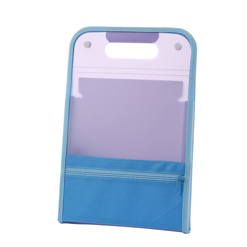 A4 Paper Waterproof Plastic Expandable File Folder Pockets  Holder for Office School Use