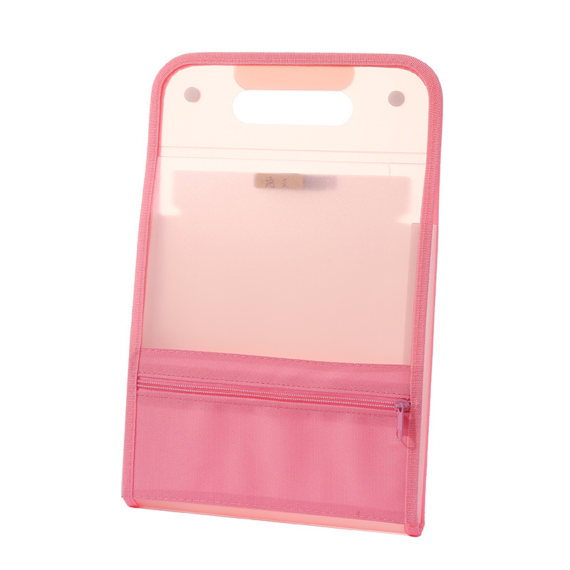 A4 Paper Waterproof Plastic Expandable File Folder Pockets  Holder for Office School Use