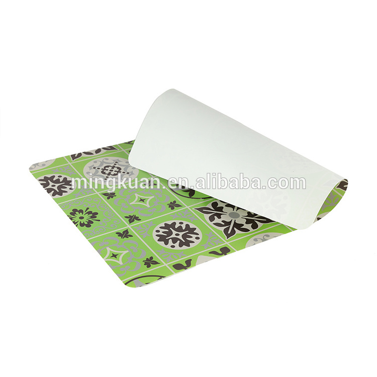 Milky White oil proof new style CMYK printing PP plastic placemat table mat cup mat