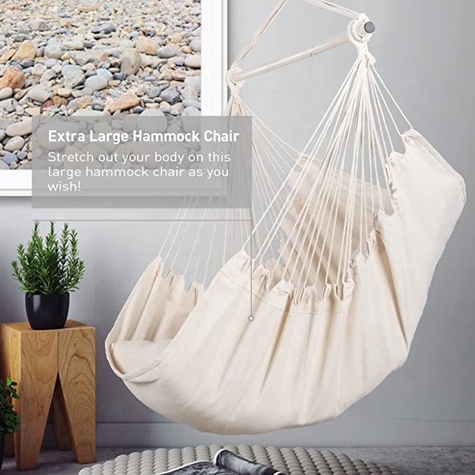 Fashionable Hammock Dormitory indoor Macrame Hand Made Hanging Chair Swing For Children and Adult