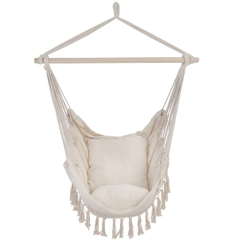 Fashionable Hammock Dormitory indoor Macrame Hand Made Hanging Chair Swing For Children and Adult