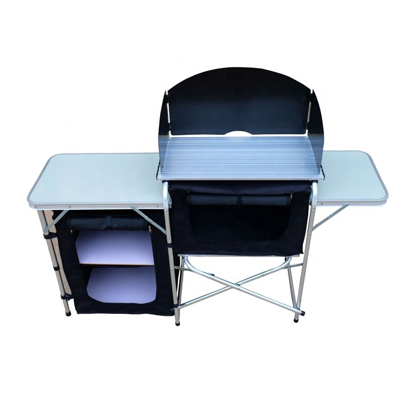 Deluxe Portable Outdoor Kitchen Home Furniture Camping Kitchen with cupboard