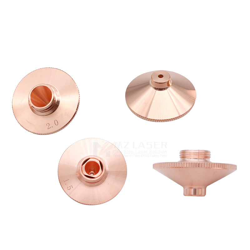 Minglaser Laser Nozzles Bulge D28 H15 Single Double Layer Tip Copper Nozzle 1.0 1.5 2.0 For WSX Fiber Laser Cutting Machine Head