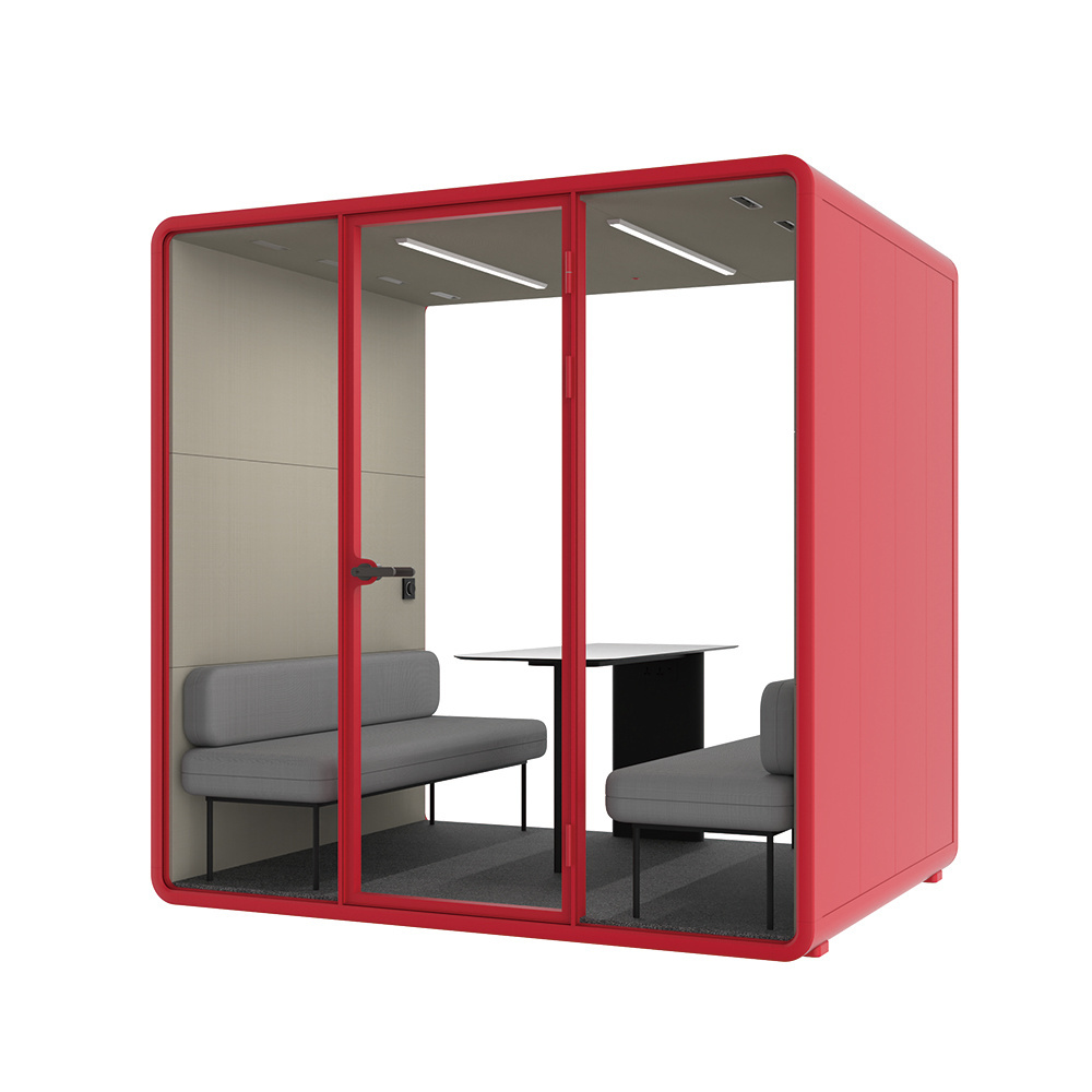 Stand alone privacy phone booth design be 35db sound proof Promotion phone booths soundproof meeting pod for sale