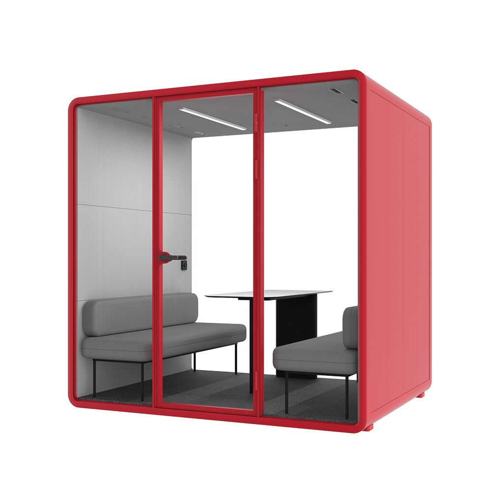 Stand alone privacy phone booth design be 35db sound proof Promotion phone booths soundproof meeting pod for sale