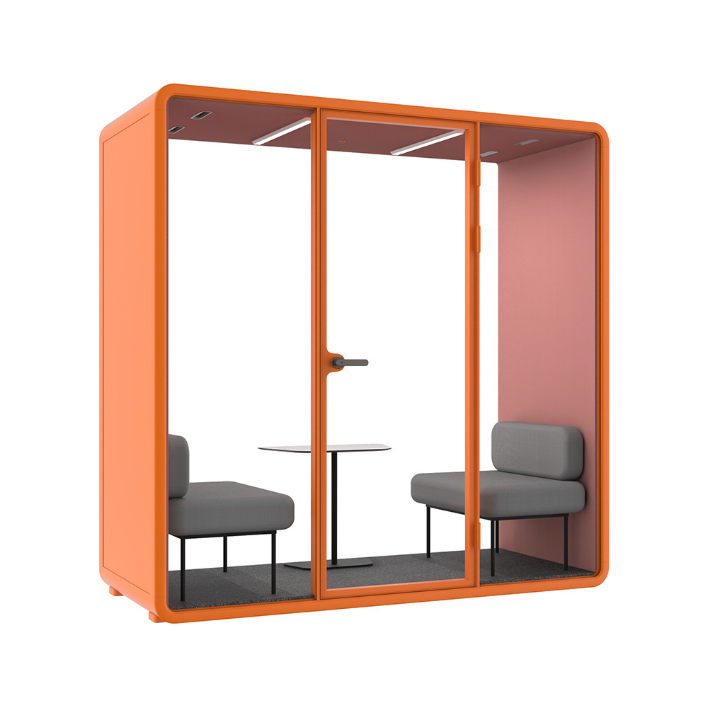 Soundproof Room Silent Cabin Mobile Office Negotiation Room Recording Studio Detachable Telephone Booth