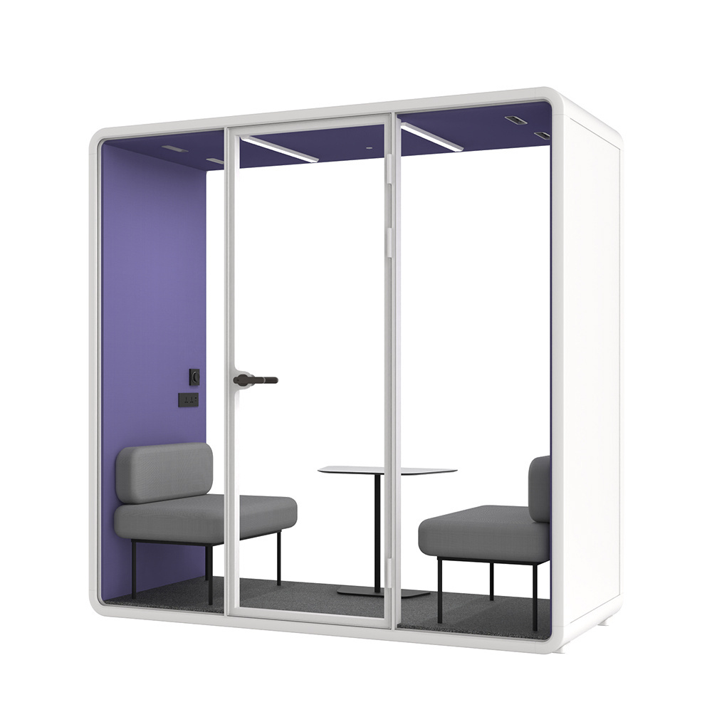 Soundproof Room Silent Cabin Mobile Office Negotiation Room Recording Studio Detachable Telephone Booth