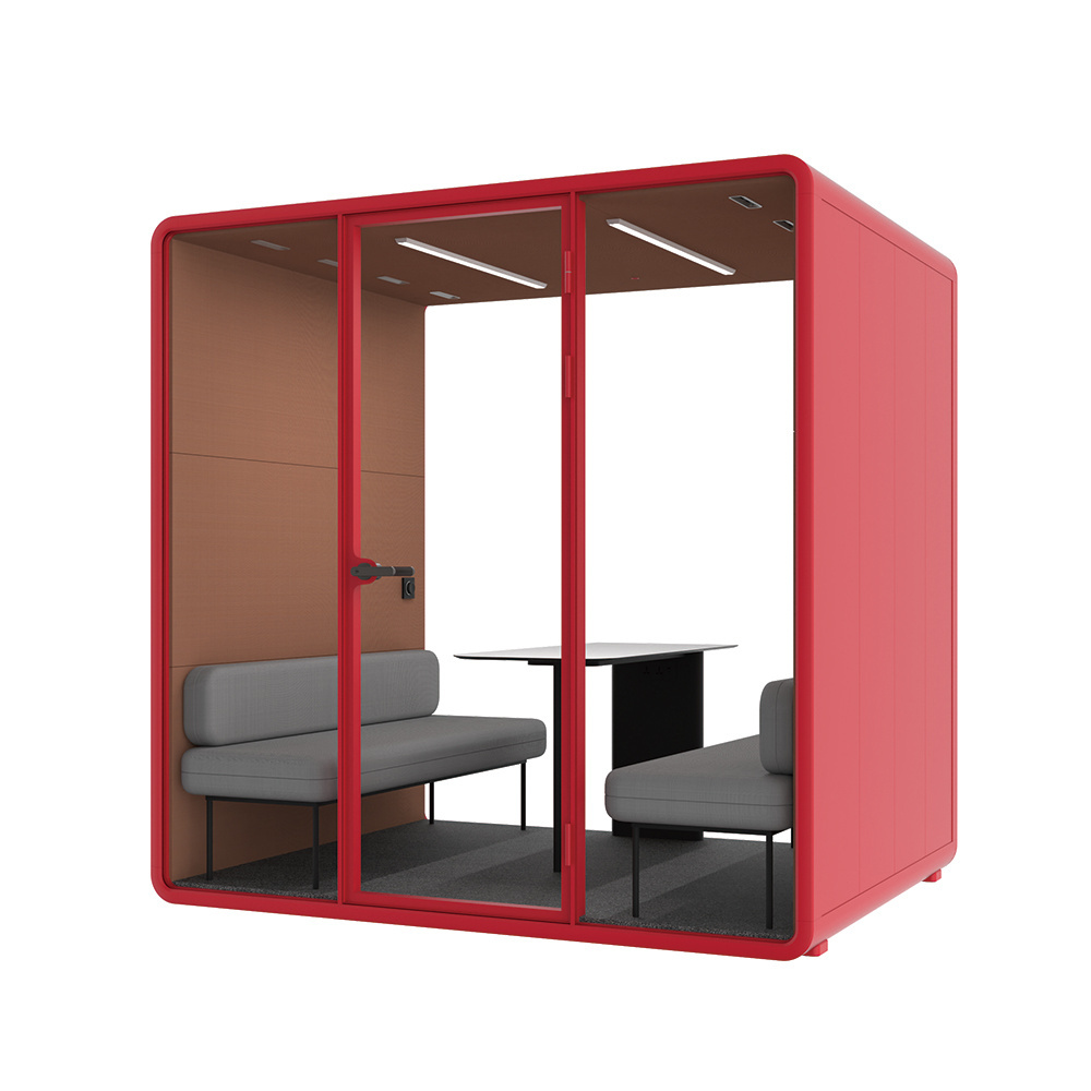 Stand alone privacy phone booth design be 35db sound proof Promotion phone booths soundproof meeting pod for sale