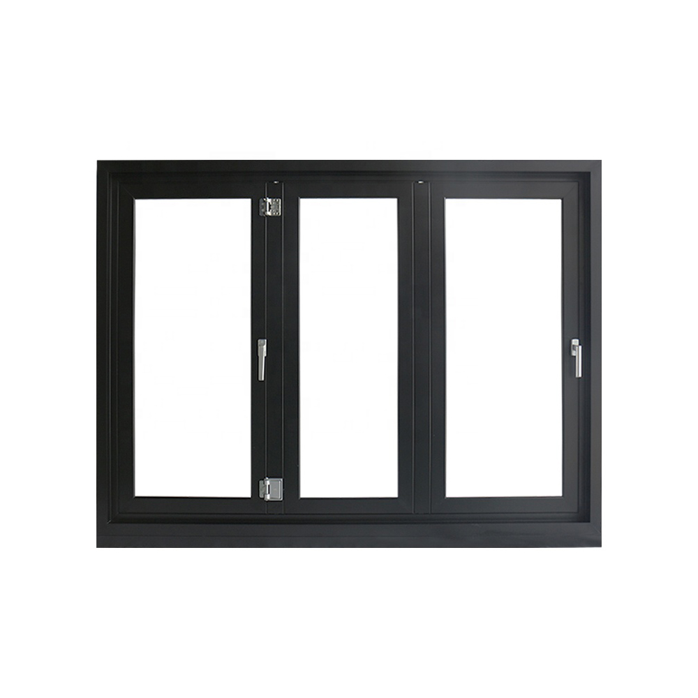 Minglei Glass Bifolding Windows Horizontal Folding Local Window Aluminium Bifold Window