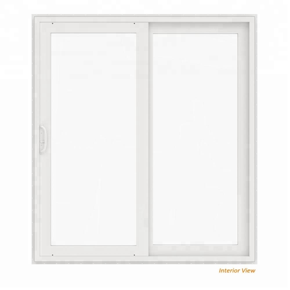 Minglei Balcony white vinyl upvc plastic sliding glass door