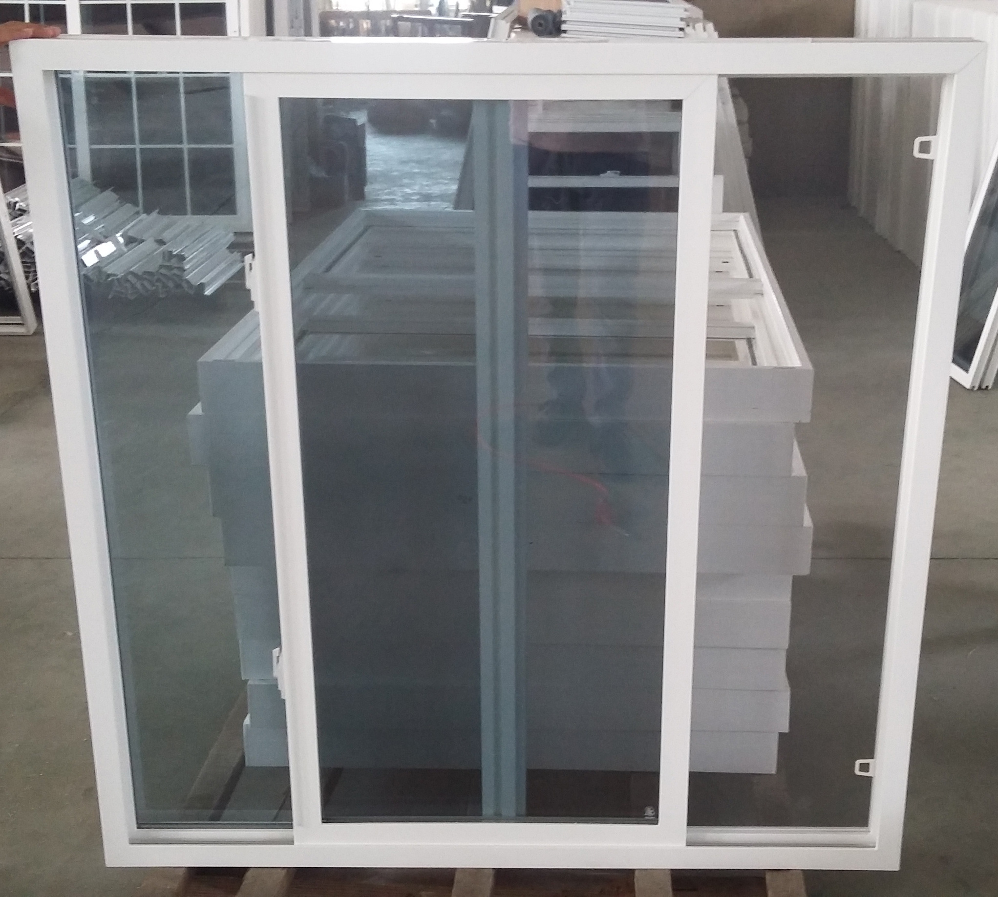 Minglei Sliding Window Office UPVC Sliding Glass Window Double Glazed Plastic Steel Sliding Windows