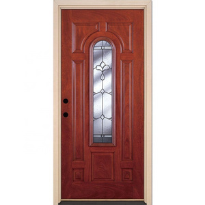 Minglei prehung fiberglass exterior front door with glass