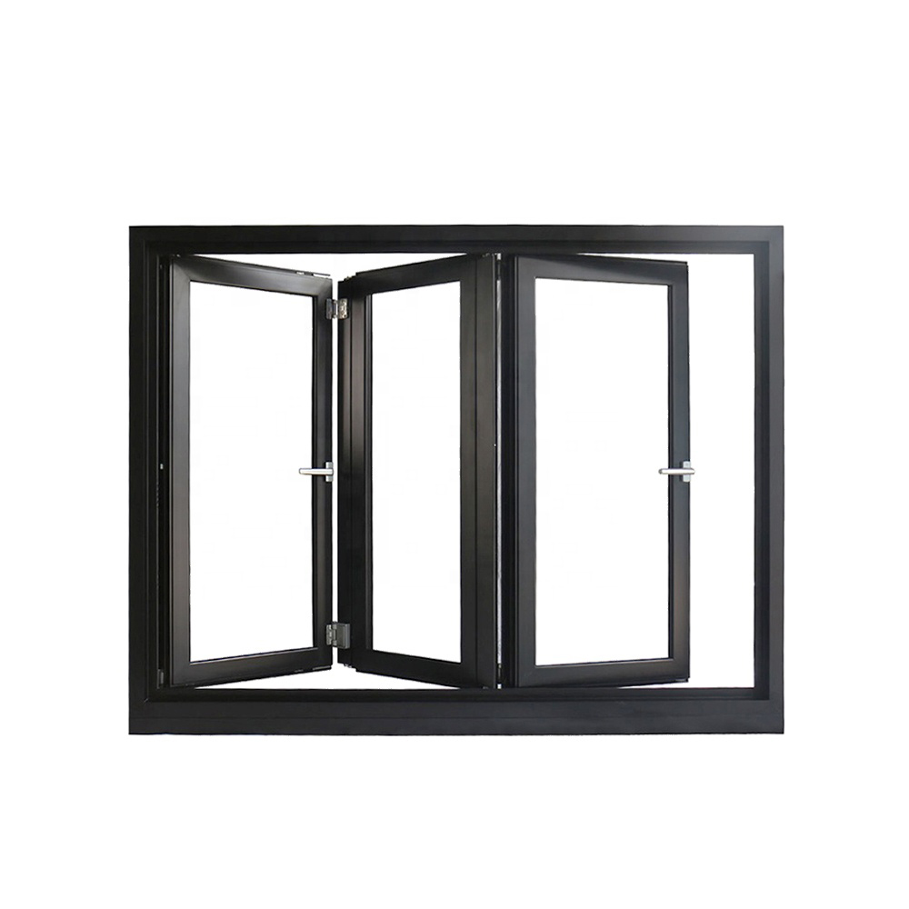 Minglei Glass Bifolding Windows Horizontal Folding Local Window Aluminium Bifold Window