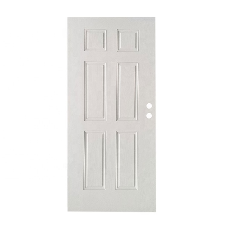 Minglei 6 panel exterior fiberglass door slabs and door skin