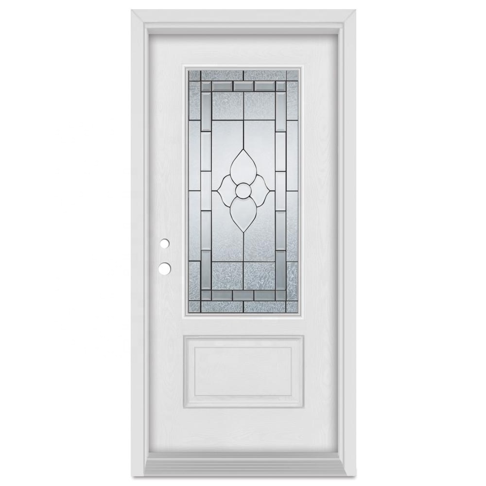 Minglei Modern design Entrance french fiberglass exterior single door luxury interior and exterior security doors