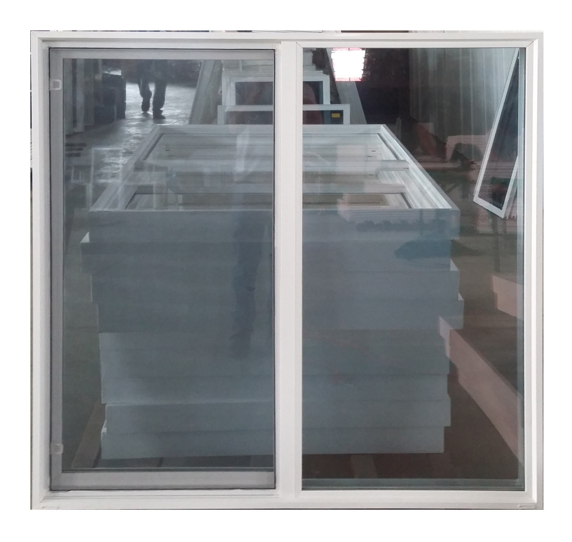 Minglei Sliding Window Office UPVC Sliding Glass Window Double Glazed Plastic Steel Sliding Windows