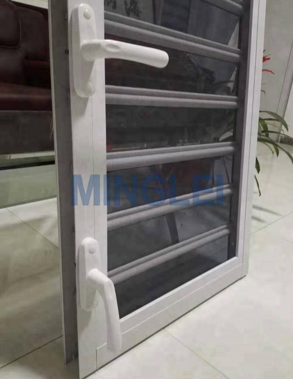 Minglei Aluminum louvered jalousie windows with glass shutter