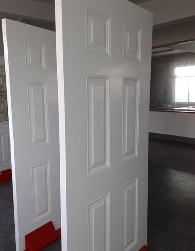 Minglei 6 panel exterior fiberglass door slabs and door skin