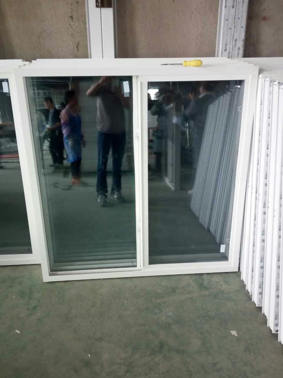 Minglei Manufacturers Factory white sliding windows plastic windows with mosquito net pvc sliding windows