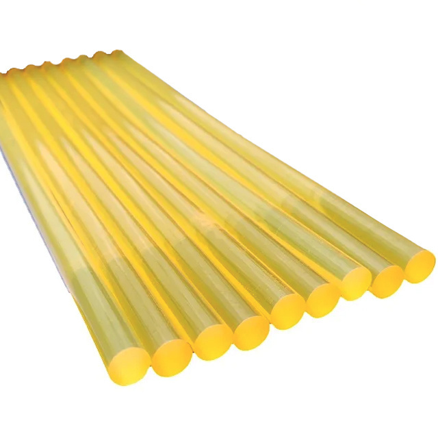 11MM Yellow Transparent Glue Sticks Hot Melt Adhesive Glue Stick for Wine Box Packaging Fast Adhesive Glue