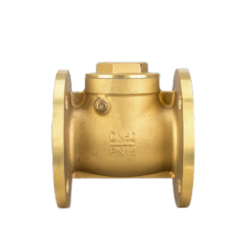 Factory Direct Silent Hydraulic Brass Flange Check Valve DN50 One-Way Vertical Check Valve