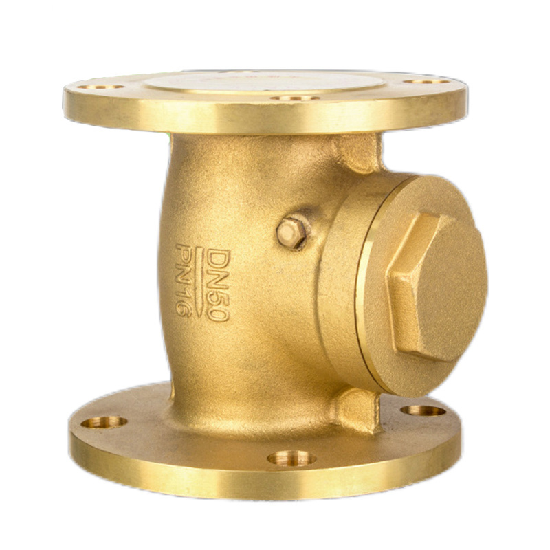 Factory Direct Silent Hydraulic Brass Flange Check Valve DN50 One-Way Vertical Check Valve