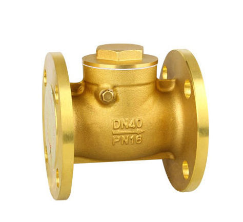 Factory Direct Silent Hydraulic Brass Flange Check Valve DN50 One-Way Vertical Check Valve