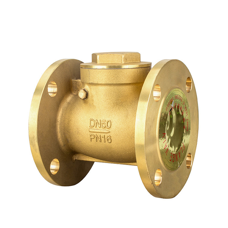 Factory Direct Silent Hydraulic Brass Flange Check Valve DN50 One-Way Vertical Check Valve