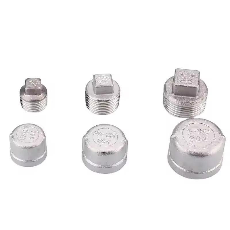 Mingli Corrosion-Resistant Durable Stainless Steel Round Caps 304 Female Pipe Plugs