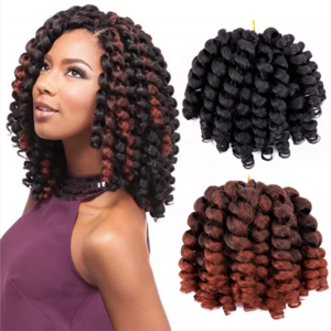 Wholesale cheap price synthetic wand curl hairstyle curly crochet braiding hair extensions with curly hair