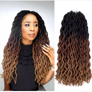 18 Inch Pre Looped Wavy Gypsy Loc Crochet Braids Dreadlocks Ombre Curly Wavy Twist Braiding Hair Extensions African Roots Braid